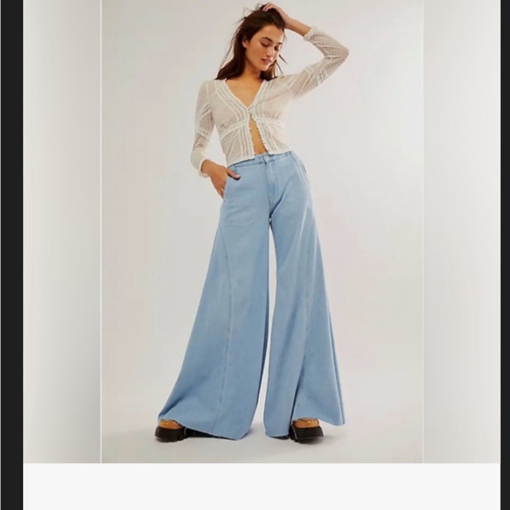 We the Free Chase the Sun Wide leg jeans